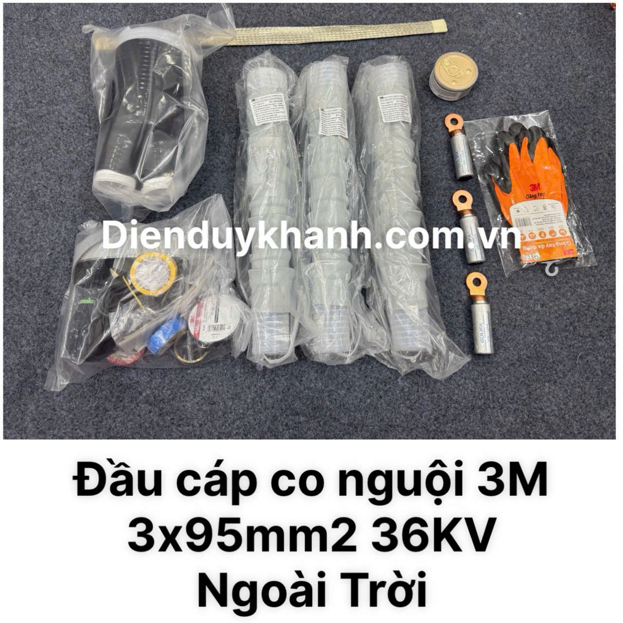 Đầu Cáp Co Nguội Trung Thế Ngoài Trời 36KV OD 3C QTII(K)8S-33-95 (3x95mm2)